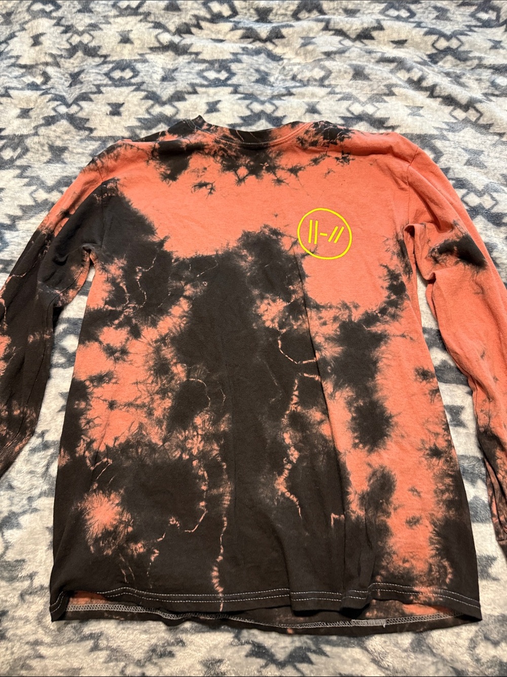 Twenty One Pilots Bandito Tour Tie-Dye Long Sleeved Shirt (M)